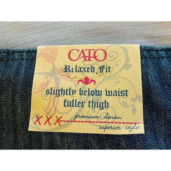 NWT Cato Relaxed Fit Wide Leg Jeans Denim Womens Plus Size 18 - Picture 5 of 11